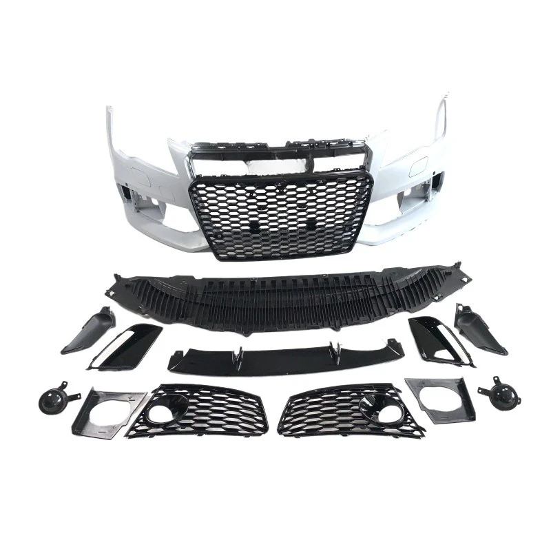 Body Kit for Audi A6 RS6 Style , C7 2013, Bumper Grille Surround, Car Modification Parts, Aerodynamic Exterior Upgrade