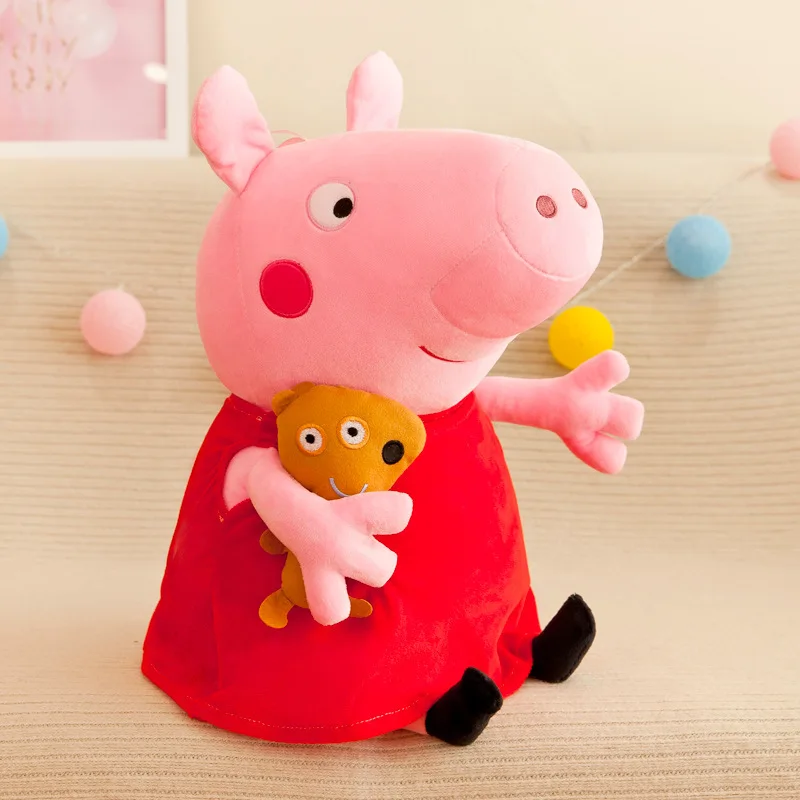 40Cm Originele Peppa Pig Knuffels Peggy George Dinosaurus Pop Kinderen PillowCartoon Anime Figuur Gevulde Pluche Gift speelgoed