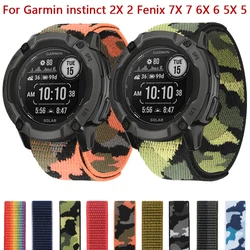 Quickfit Silicone Watch Strap For Garmin Instinct 2X 2 Solar Watchband 26mm 22mm For Garmin Fenix 7X 7 6X 6 Pro 5X Plus Bracelet