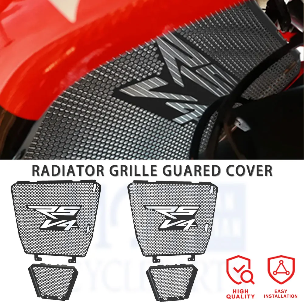 

For Aprilia RSV4 1000 2009-2010-2011-2012-2013-2014-2015-2016-2017-2018-2020 Radiator Guard And Oil Cooler Guard Aluminium Set