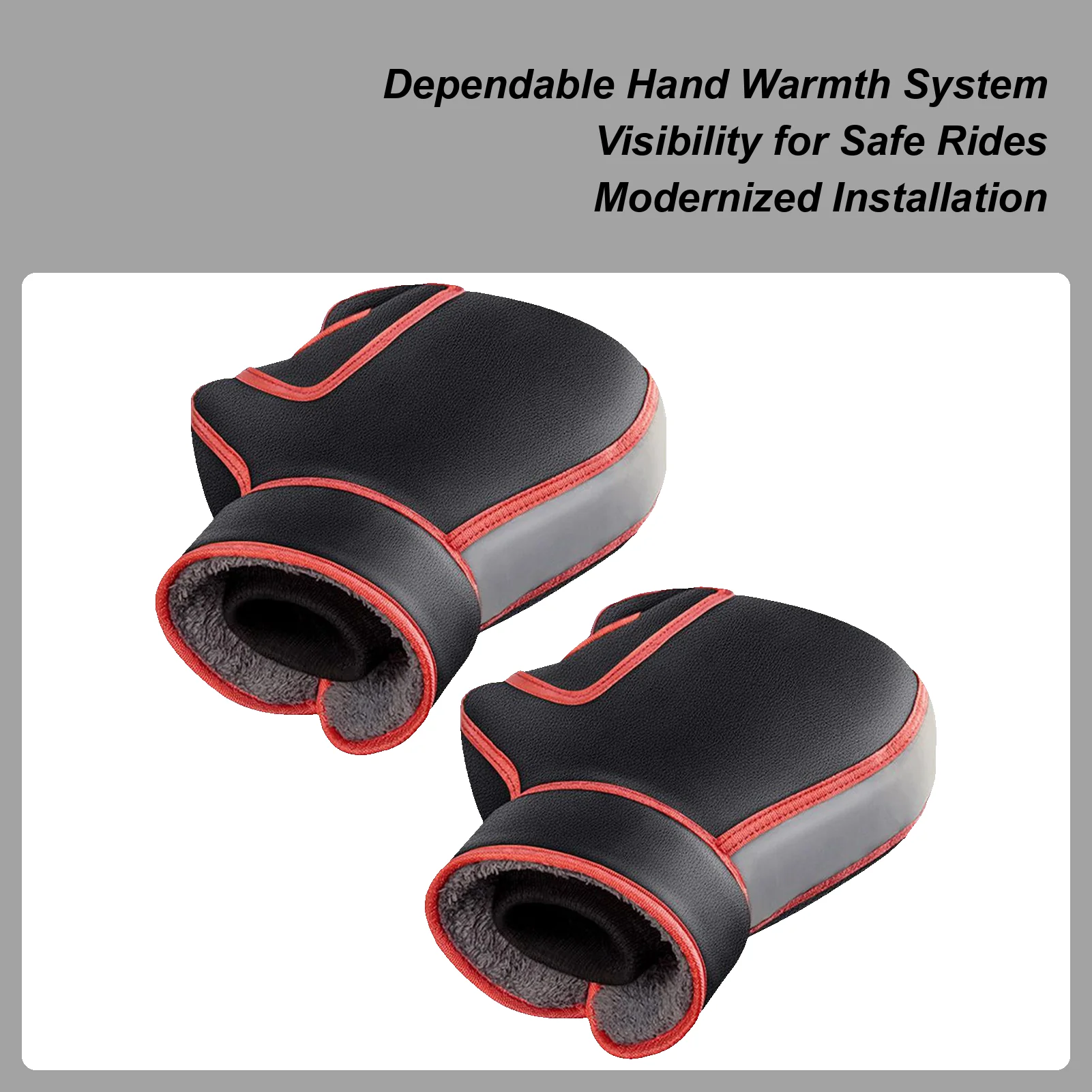 

Motorcycle Handlebar Gloves Windproof Bike Handlebar Mittens Bicycle Grip Warming Muffs For Riders Winter Highway Snowmobile