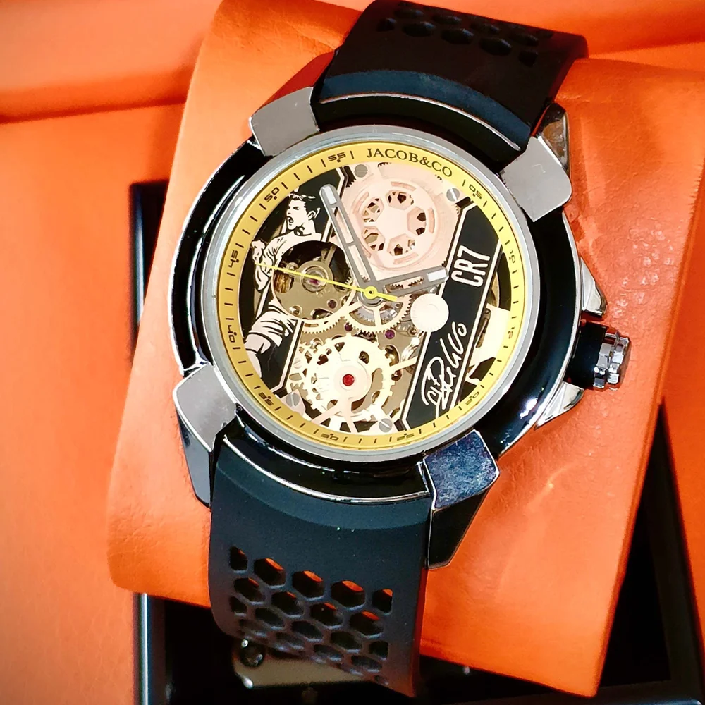 2026 CR07 Hot Jacob & Co Originele Merk Horloges Voor Heren Business Automatische Mechanische Polshorloge Hoge Kwaliteit AAA Mannelijke Klokken