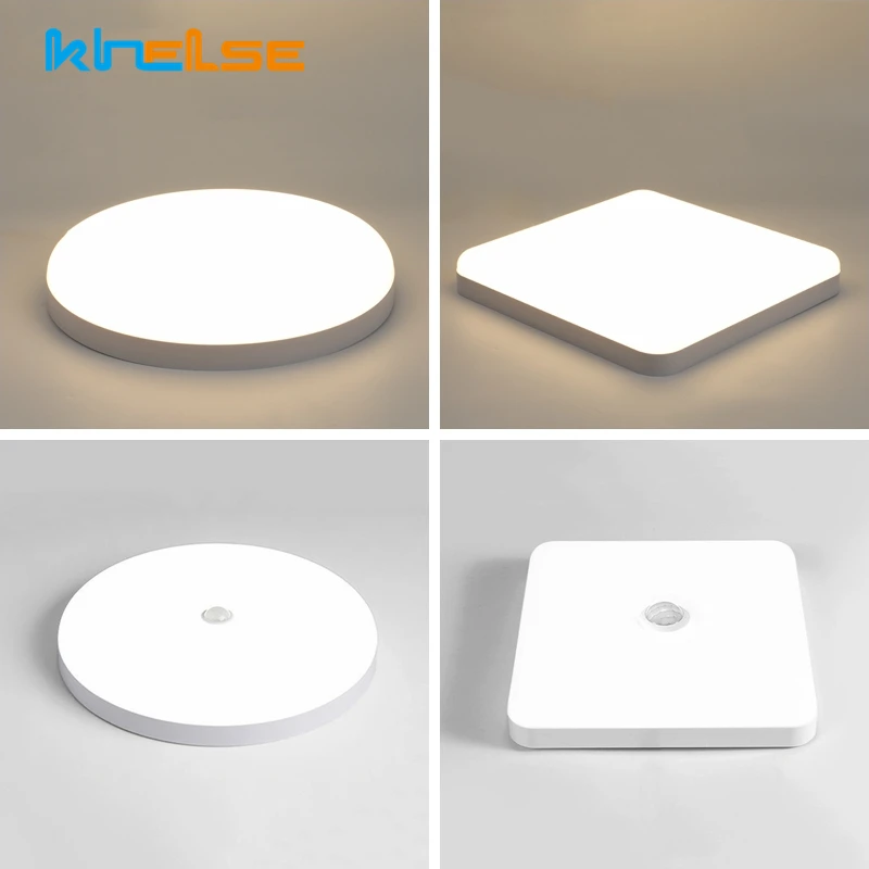 Waterproof LED Ceiling Lamp PIR Sensor 20W 30W Highlight Ultra-thin Bathroom Garage Light Outdoor Balcony Corridor Wall Lights