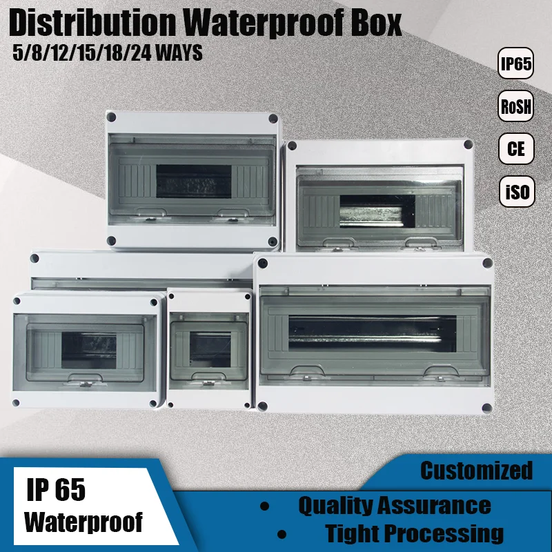 

Outdoor Plastic Waterproof Distribution Box Panel Installation Electrical Junction Box IP65 for Secure Wiring Organization
