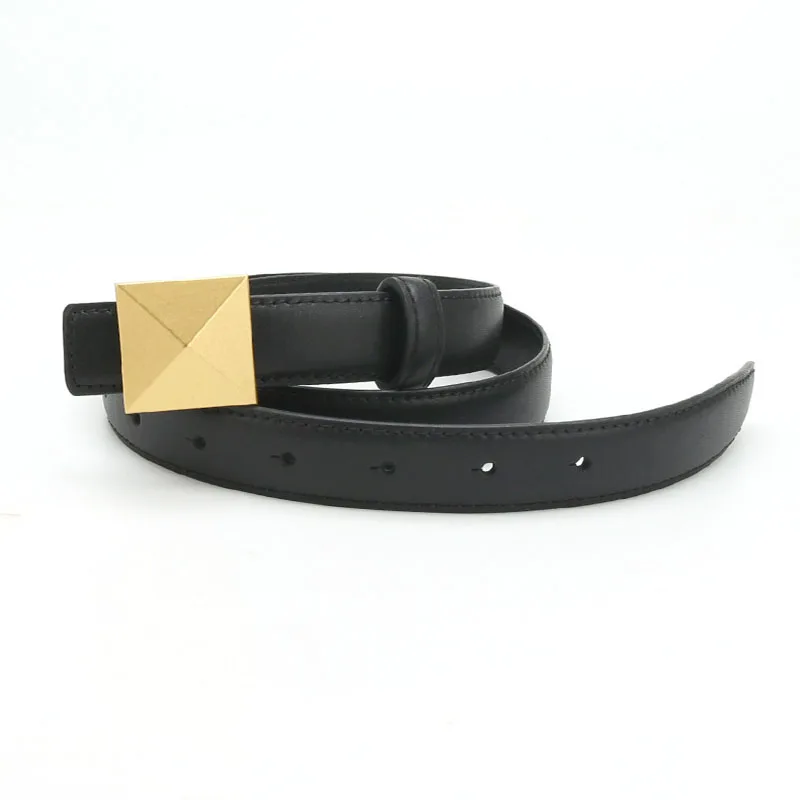 New In Women Faux Leather Thin Belt Waistband Letter Belt For Jeans Dress