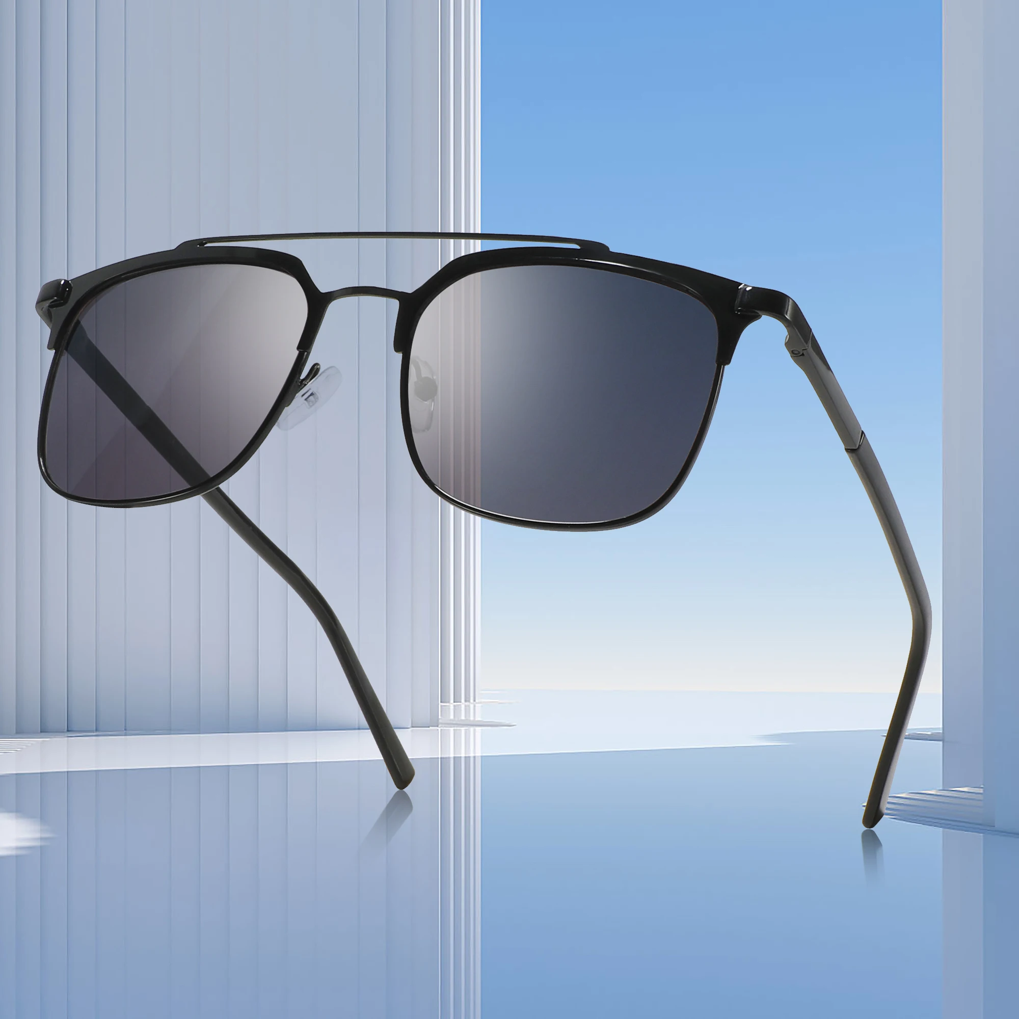 New Oval Classic Men's Sunglasses UV400 Large Frame Face Display Small Sunglasses for Women men eyewear