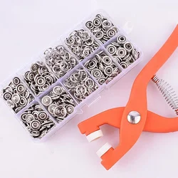 Plier Tool 50pcs Metal Snap Button Thickened Snap Fastener Kit Diy Craft Supplies For Installing Clothes Bag Sewing Accessories