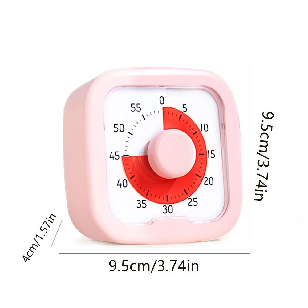 Temporizzatore visivo silenzioso da 60 minuti con supporto timer per il conto alla rovescia cronometro forte sveglia timer da cucina sala lettura