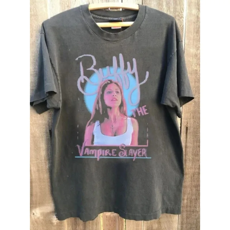 Vampire Hunter Buffy Rare Pattern Summer New Retro Casual Fashion Unisex T-shirt