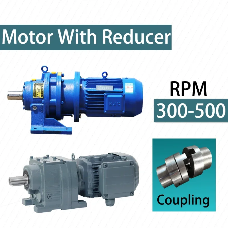 

MYSN 3 Phase Asynchronous Electric Motor With Reducer 220V 380V Voltage Motor With 300RPM 500RPM Gearbox Low Speed Motors DIY