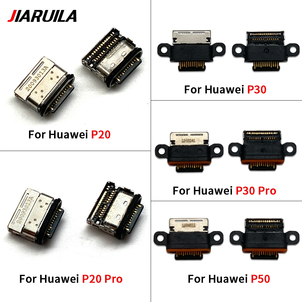 10Pcs/Lot Micro USB Dock Jack Charging Connector For Huawei P20 P30 P40 Lite Pro P50 Charger Port Socket Plug