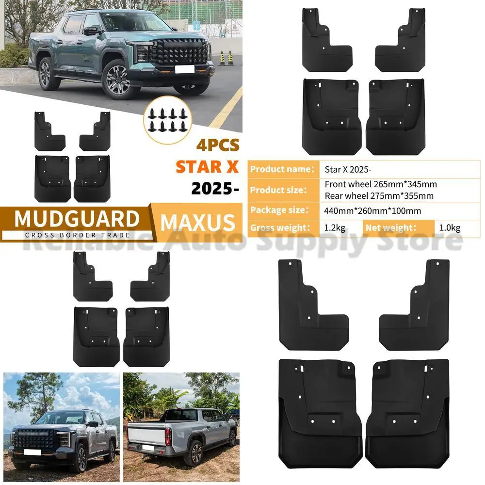 

For Maxus Star X 2025 Car Mudguard Rubber Fender Flap Premium Quality Top Selling Fast Shipping Ready to Ship