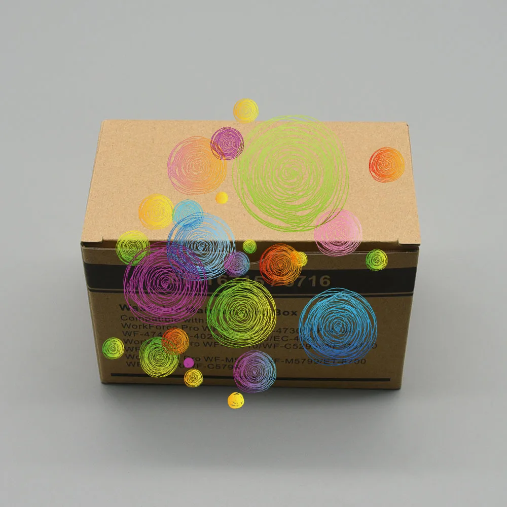 

1 шт. T6715 Коробка резервуара для обслуживания чернил для EPSON WF 4720 4730 4734 4740 4745 3820 4820 3823 4830 4833 4834 C4310 EC 4040 4020 4030