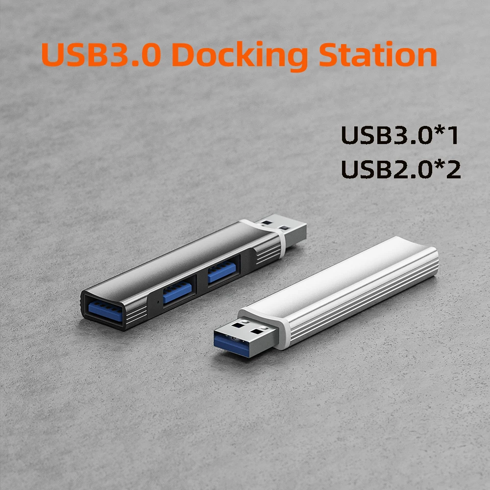 Mini 3 Ports USB 3.0 2.0 Splitter Hub High Speed ​​Data Transfer Splitter Box Adapter For PC Laptop MacBook Pro Accessories