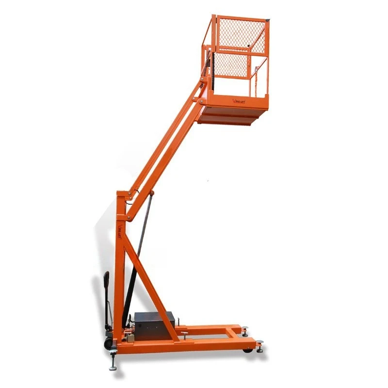 NK28B Gabelstapler, robuste elektrische Hebeplattform, Achsschenkelarm, Personalplattform, Gabelstapler, Betrieb in großer Höhe