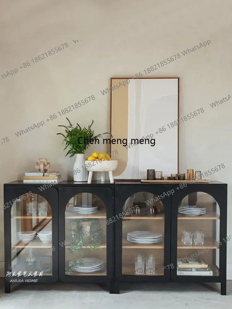 

Тумба-буфет Z136 в средневековом французском стиле из массива дерева, художественный и креативный шкафчик, тумба для прихожей/фойе