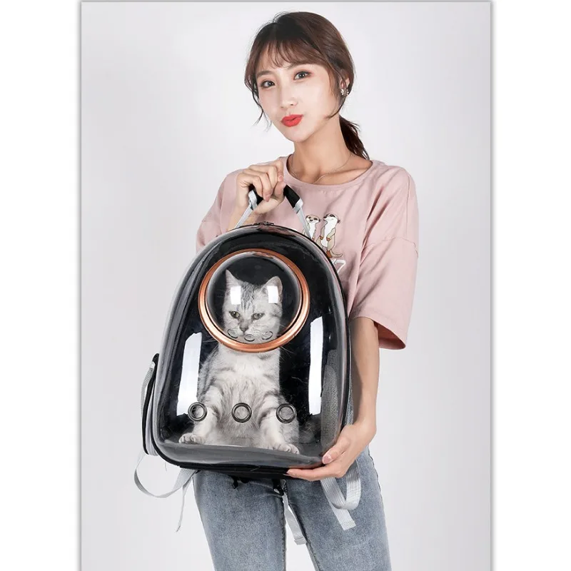 Space Capsule Pet Cat Backpack Clear Out Carrying Bag Cat Supplies Box Satchel Dog Backpack