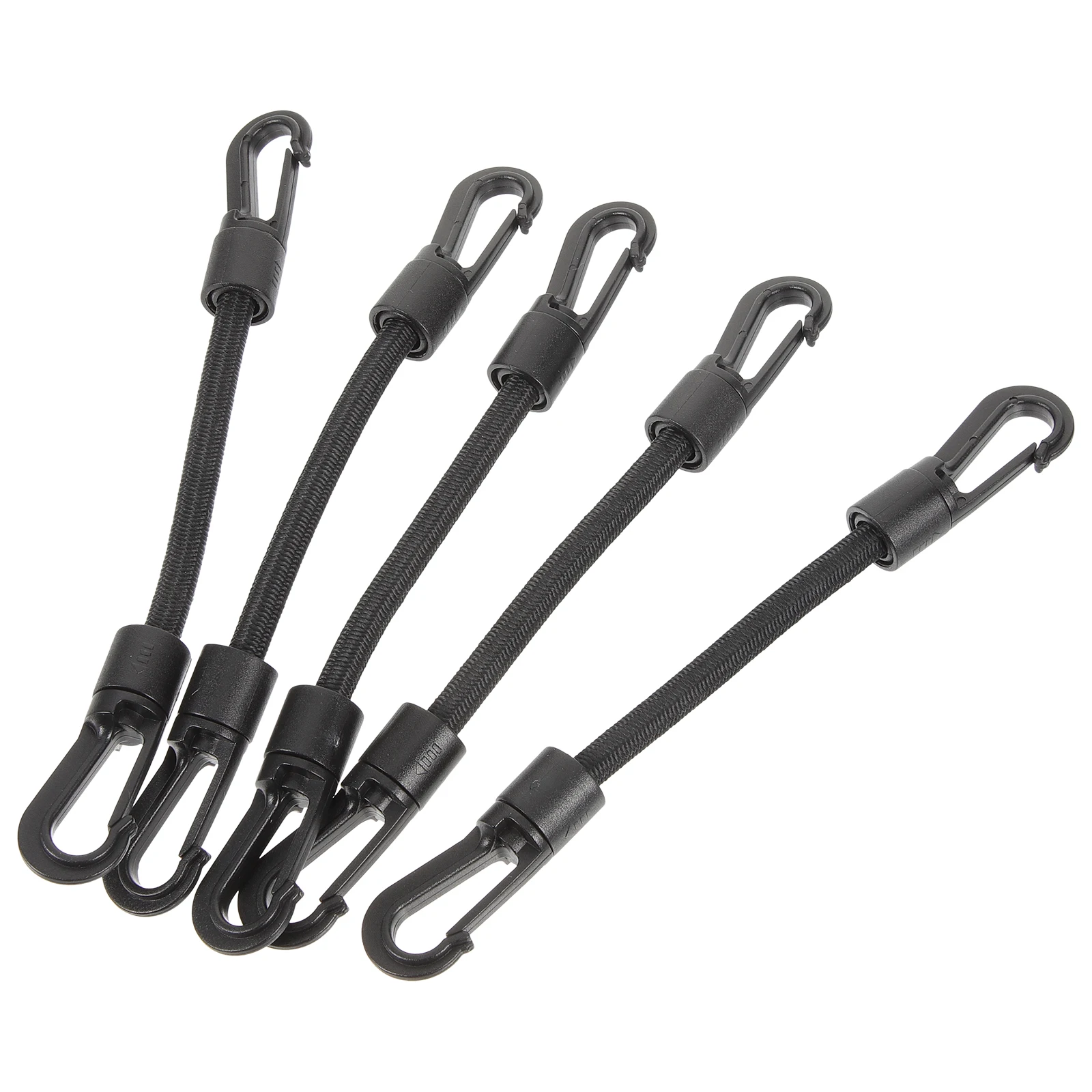 

5pcs Elastic Hook Rope Durable Double Headed Outdoor Camping Kayak Accessories Small Hooks Bungee Straps Tie Down