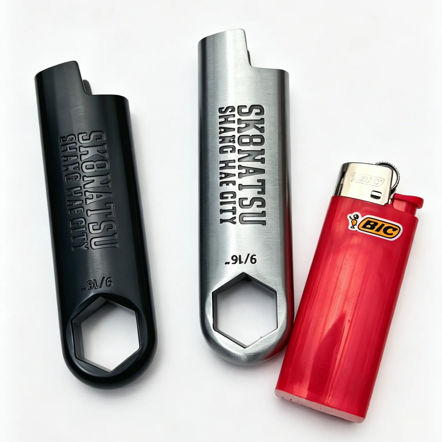 Metal lighter case for Bic J5 keychain EDC lighter holder compatible with Bic J5 Durable Bic J5 lighter sleeve holder