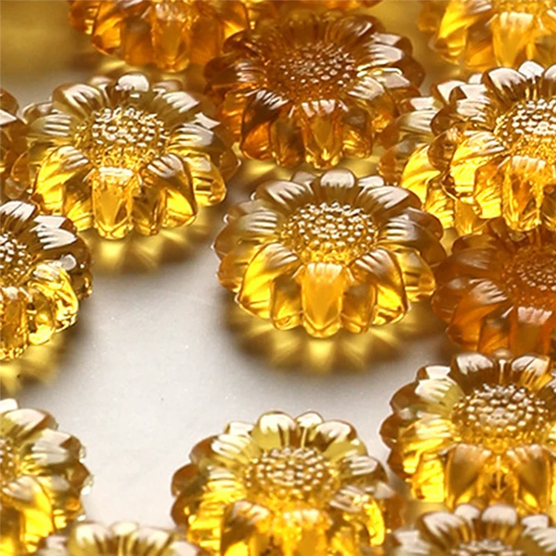 A59E-Sunflower полупрозрачный лак из частиц воска DIY свадебное приглашение ручной учет поздравительная открытка материал для украшения