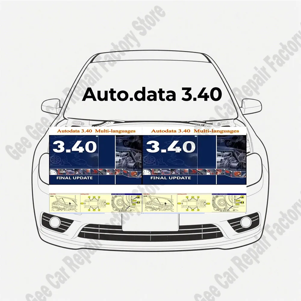 New AutoData 3.40 Multi-languages Auto Repair Guide Version Automotive obd2 scanner Software English/Spanish/Portuguese/Croatian