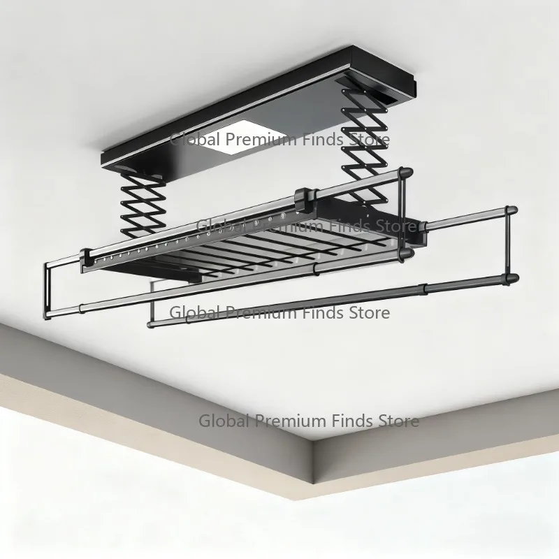 Weather-Resistant Outdoor Balcony Ceiling Electric Drying Rack