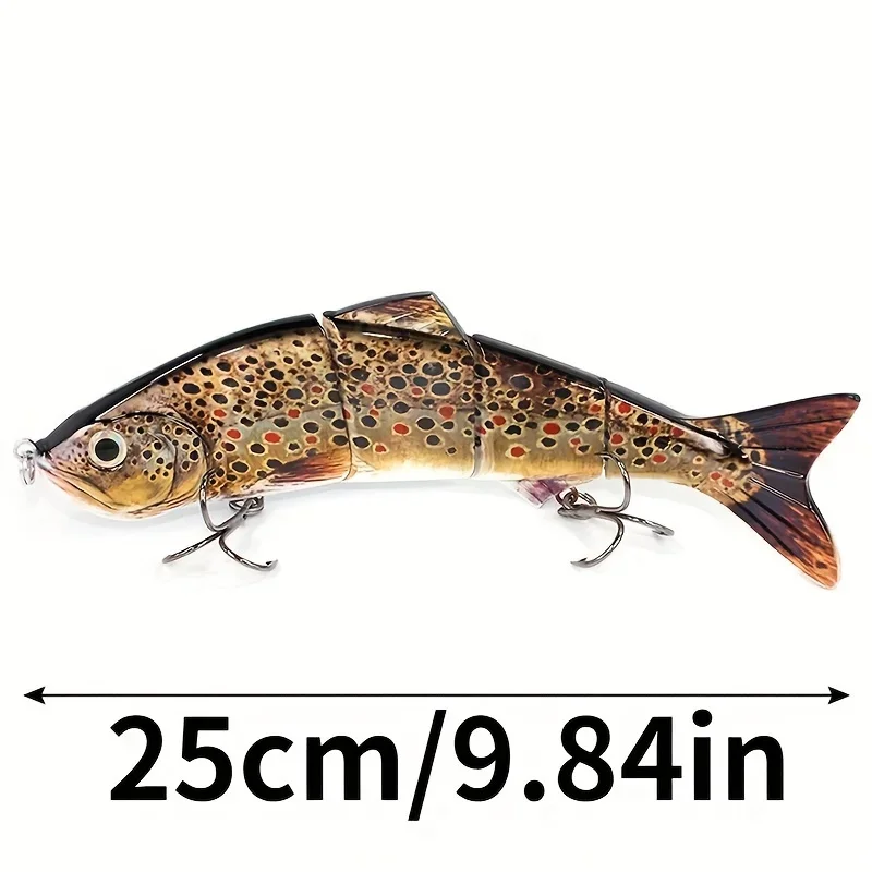 1pc 25cm/9.84inch Multi-Segment Sinking Swimbait - 135g Artificial Hard Bait for Big Fish - Perfect Fishing Tackle and Equipment