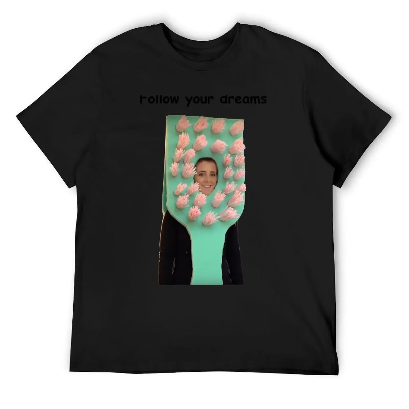 Follow Your Dreams Jenna Marbles Toothbrush T-Shirt custom t shirt blue archive oversizeds tees Men's t-shirts