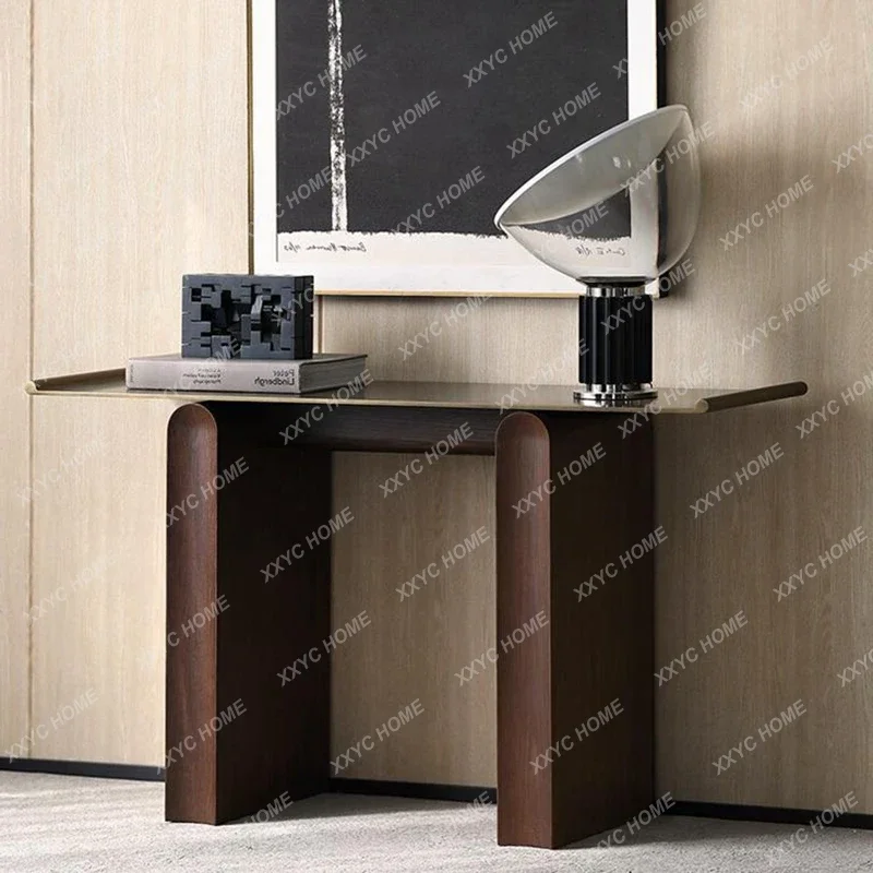 porch table, strip case, modern simple medieval porch table, light luxury, modern simple end view table,  model