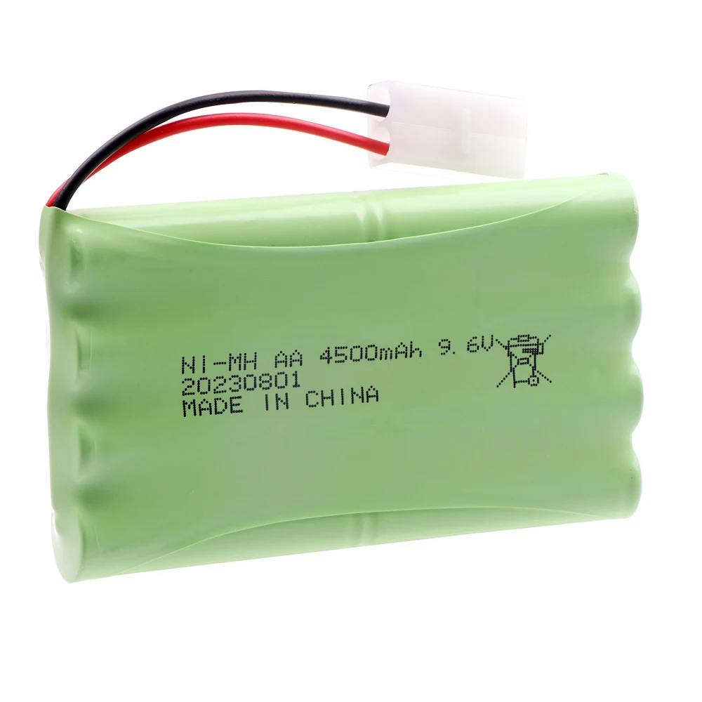 9.6V 4500mah NI-MH AA Rechargeable Battery Pack for RC toys Car Tanks Trains Robot Boat Gun tools 9.6V high capacity AA battery