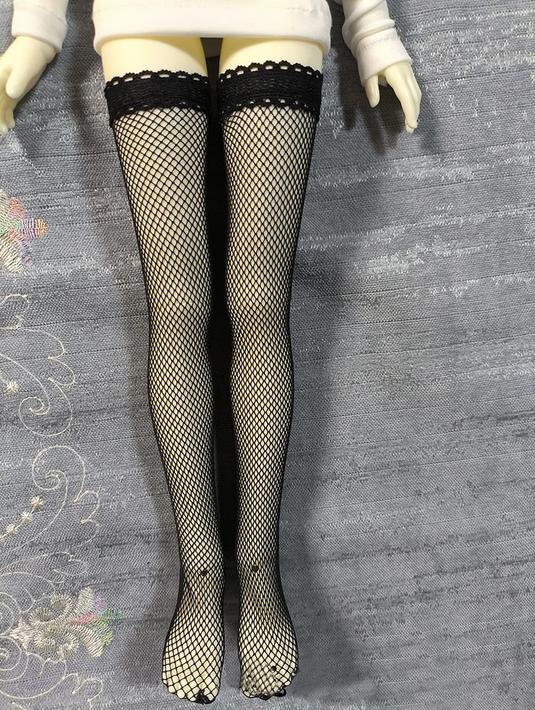 D04-B513 children handmade toy 1/6 1/4 1/3 uncle big girl uncle ID75 80 BJD Doll lace long socks 1pair