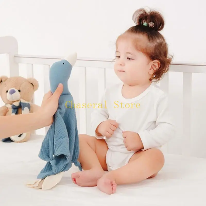 E7CE Breathable Soother Towel Drool Bib Infant Mood Soothing Bib Appease Towel