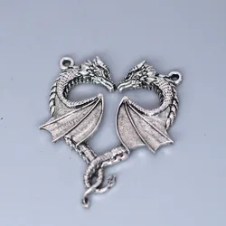 3pcs/Lot Retro Viking Dragon Charms Men Pendant for Jewelry Making Necklace DIY Handmade Craft Material Supplier