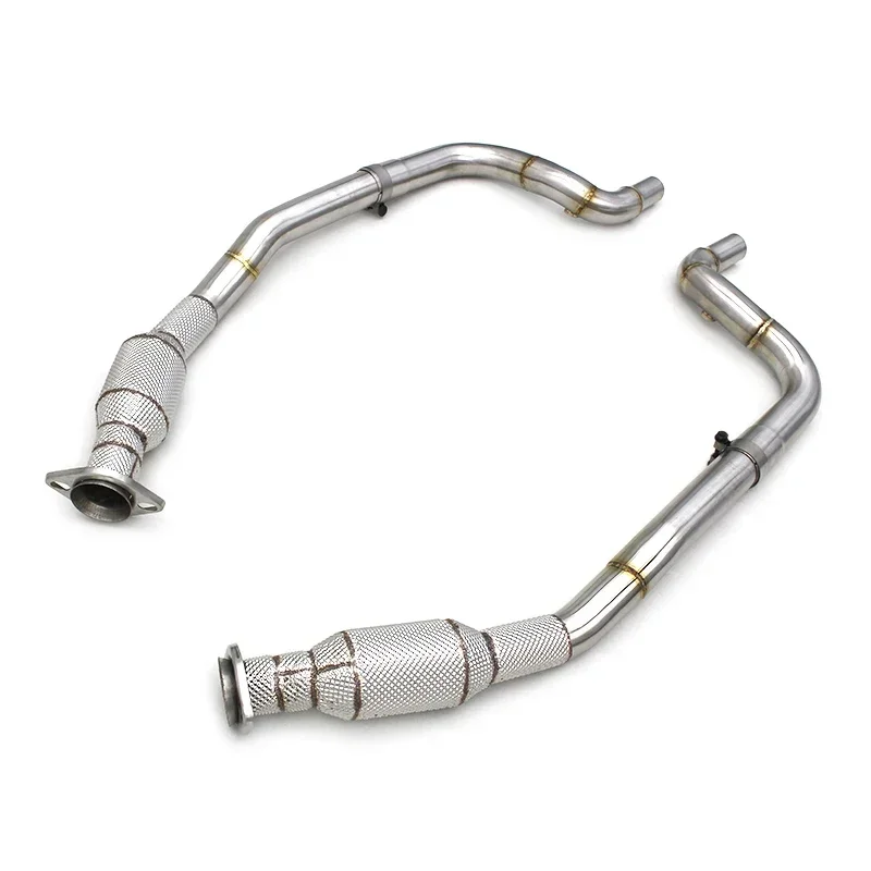 

Section High flow Pipes Exhaust Pipes branch downpipe Exhaust Pipe with For F-PACE 3.0T 2014-2021