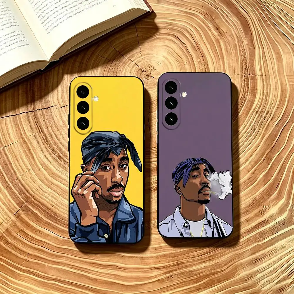 USA Rap 2Pac Phone Case Soft black For Samsung Galaxy A73,A72,A71,A70,A53,A52,A51