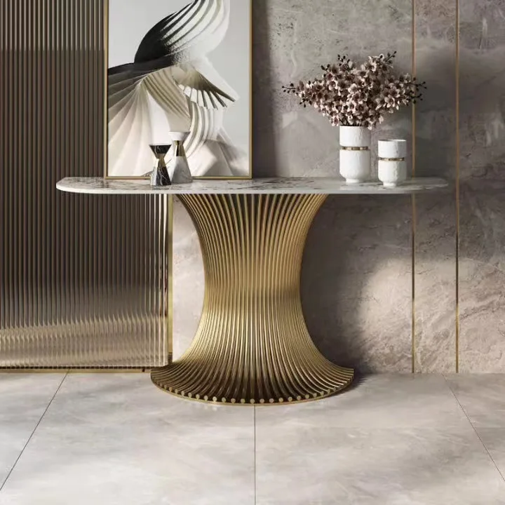 YJQ light luxury entrance table modern simple entrance table villa entrance door aisle decorative counter