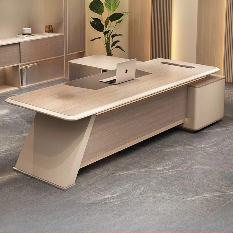 High-end paint boss table, simple light luxury desk, manager's office president's desk