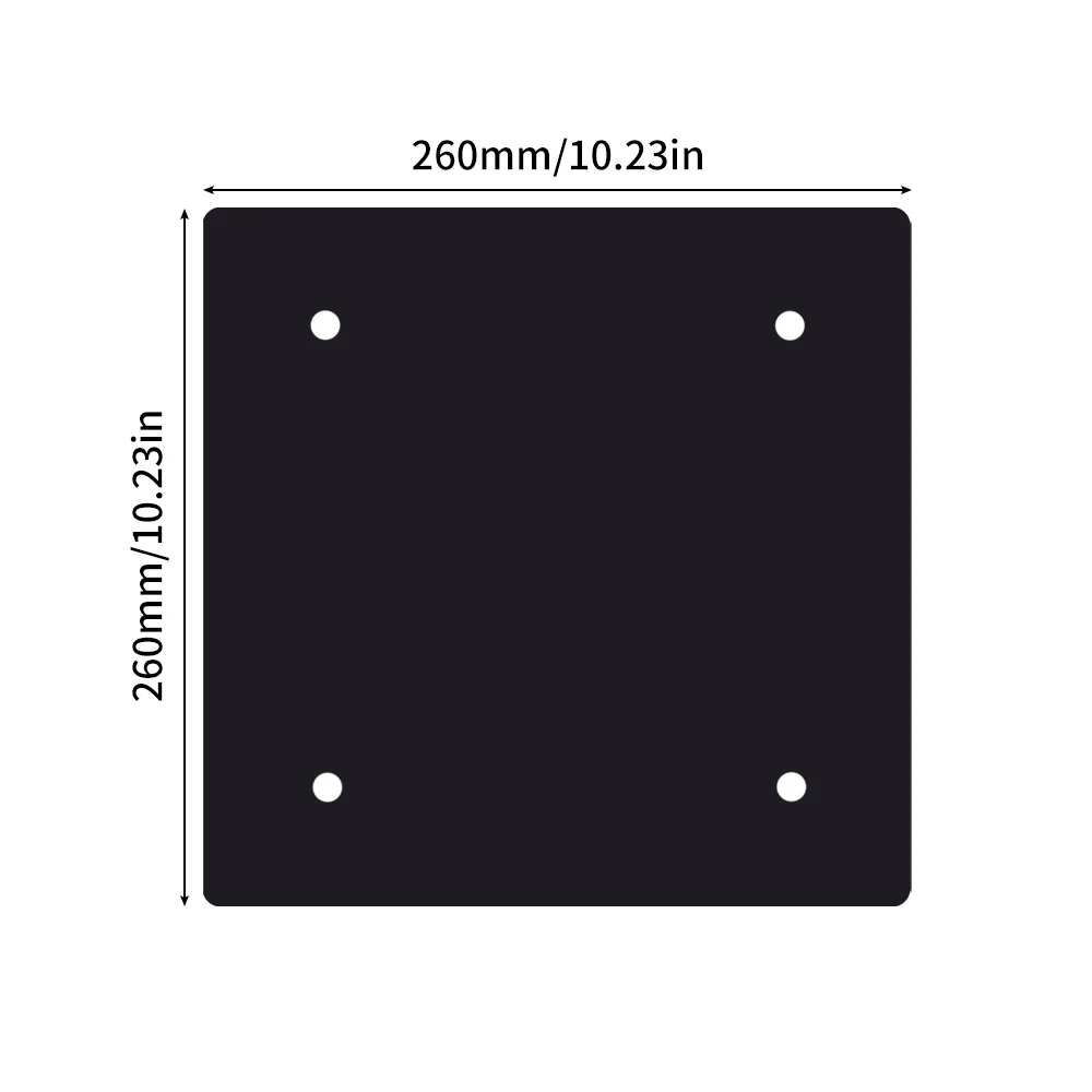 Części zamienne do platformy grzewczej Anycubic Kobra S1/S1C: płytka aluminiowa 8 mm / blacha stalowa / naklejka 1,5 mm i grzałka silikonowa — zdjęcie produktu 4