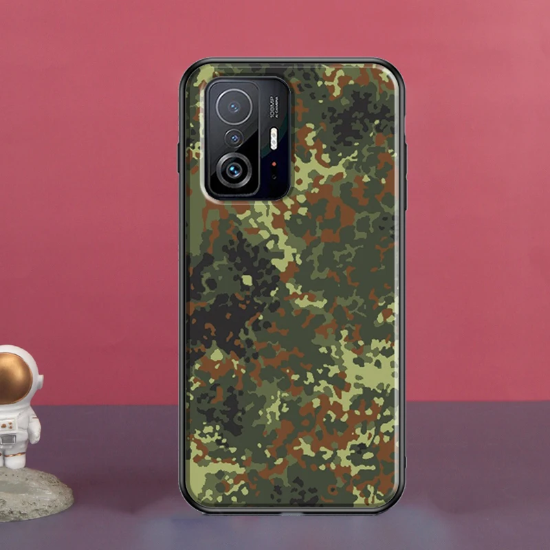 Flecktarn Camouflage Camo For POCO X5 X3 F5 Pro X4 F4 GT M5s C40 F3 Case For Xiaomi 13 Lite 12 11T 12T Pro 12X Cover