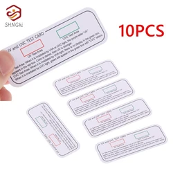 10PCS Light Ultraviolet Sterilization Test Cards UVA UVC Test Cards Light Wavelength Indicator Cards UV test Accessories