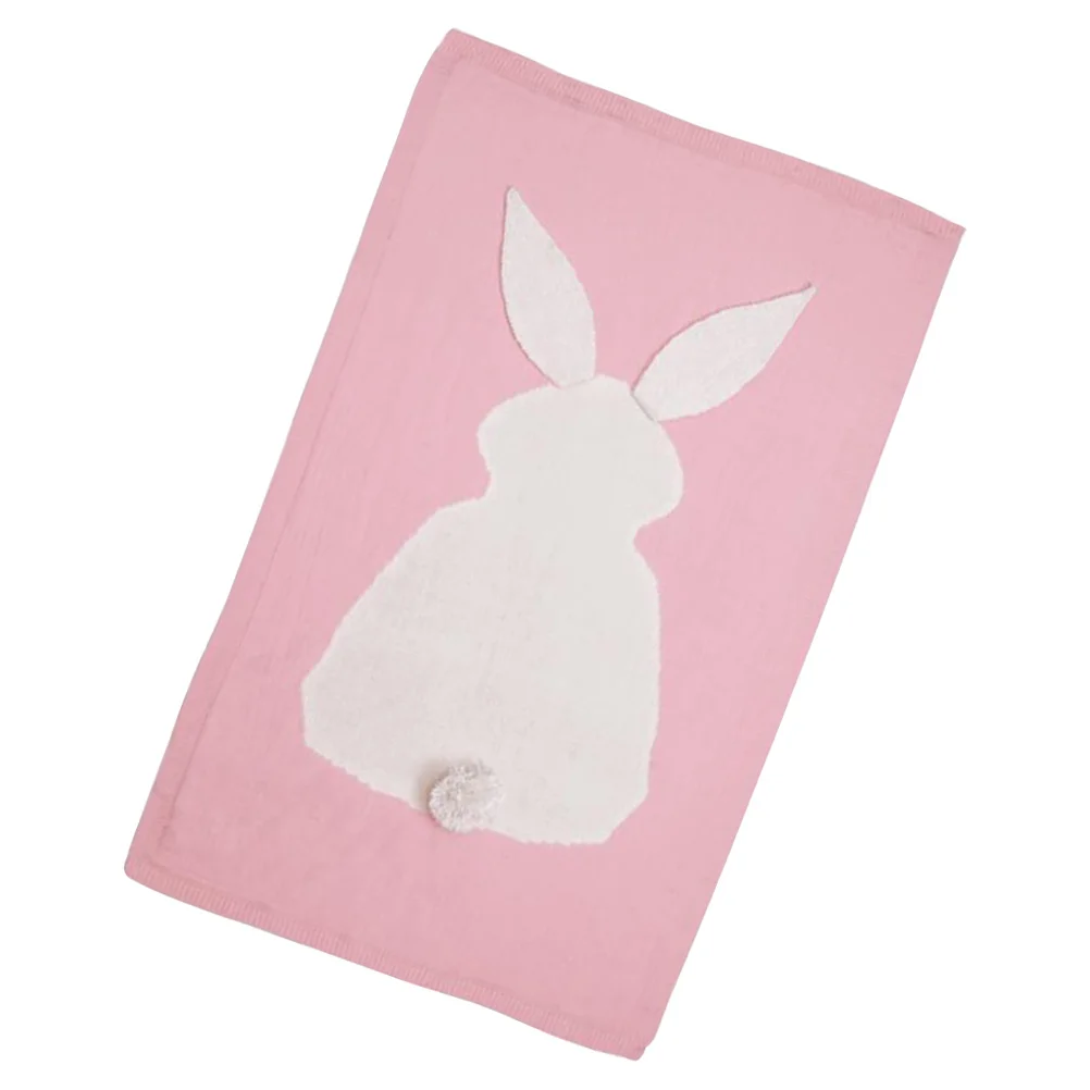 1 قطعة بطانية الحياكة الطفل بطانية الرضع لينة مبطن خفيفة الوزن حماية البرد متعددة الوظائف حصيرة