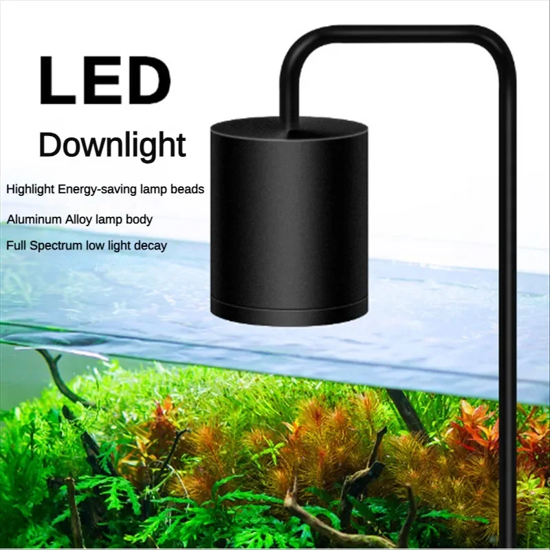 

Aquarium Light LED Fishbowl Aquatic Plant Lamp Grass Tank Lamp Clip Light Full Spectrum Lighting Plants Grow Supplies 12W/18W