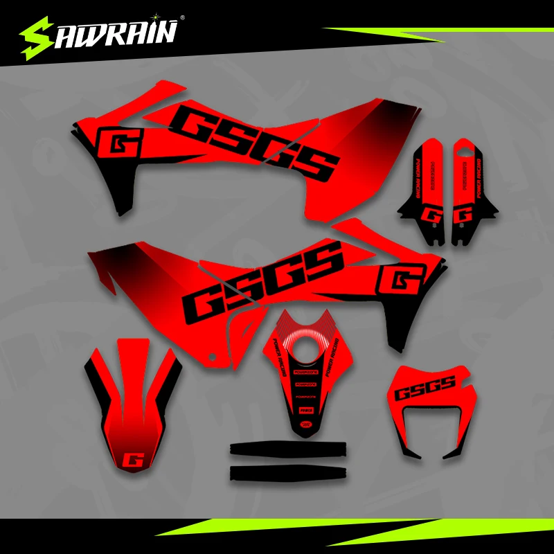 

Sawrain Motorcycle Graphics Backgrounds Decal Stickers Kits for GASGAS 22-24 SM 700 ES 700