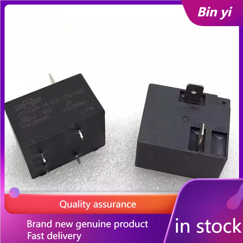 New 1pcs/lot 855AWP-1A-C2 12VDC 4pins 12V Air conditioning water heater relay