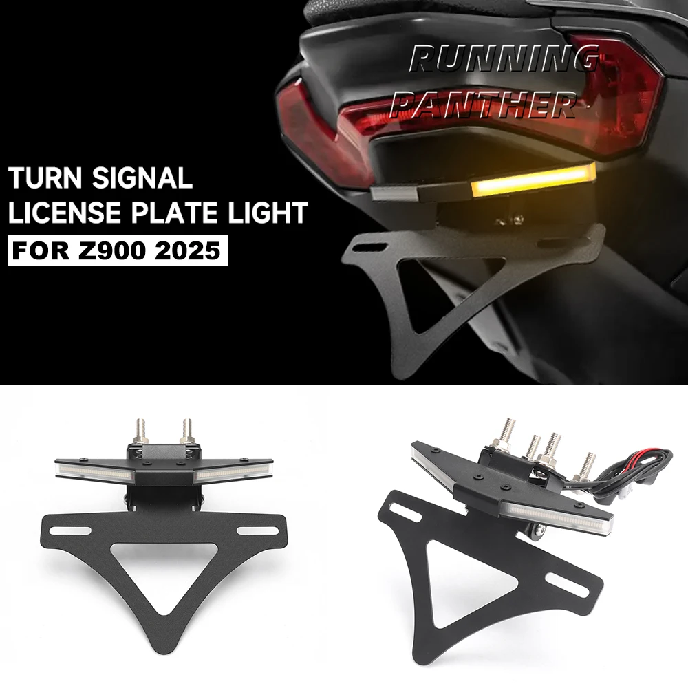

Motorcycle Tail Tidy Fender Rear Tail Bracket Integrated Turn Signal License Plate Holder FOR Kawasaki Z900 z900 Z 900 2025