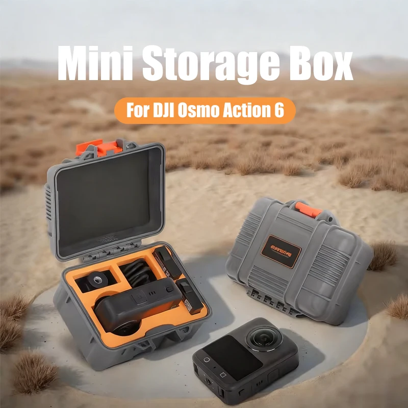 Hartschalen-Aufbewahrungsbox für DJI Osmo Action 6 wasserdichte schützende Outdoor-Reise-Tragetasche für DJI Osmo Action 6 Kamera Acce