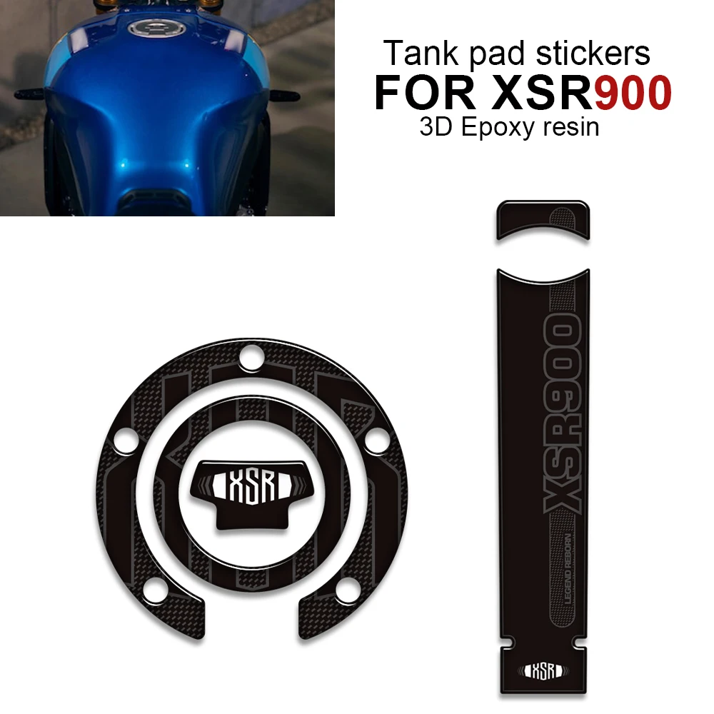

For Yamaha XSR 900 XSR900 2023 Tankpad protector Motorcycle Tank Cap Cover Sticker Protection Decals
