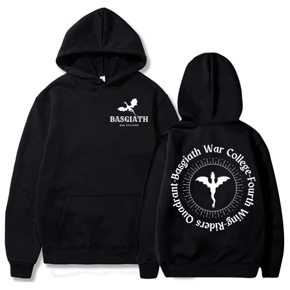 Basgiath War College Hoodie Fourth Wing Dragon Ride Hoodie Rebecca Yarros Merch Unisex Pullover Tops Streetwear