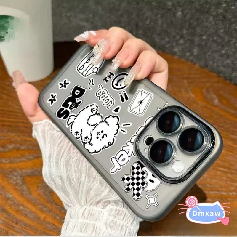 حافظة هاتف شفافة على شكل جرو لطيفة لهاتف Tecno Spark 40C 40 Pro Plus 30C 30 Pro 20 Pro Plus 20C 10C 9 8C 6 GO 2 1 2025 4G 5G غطاء ناعم