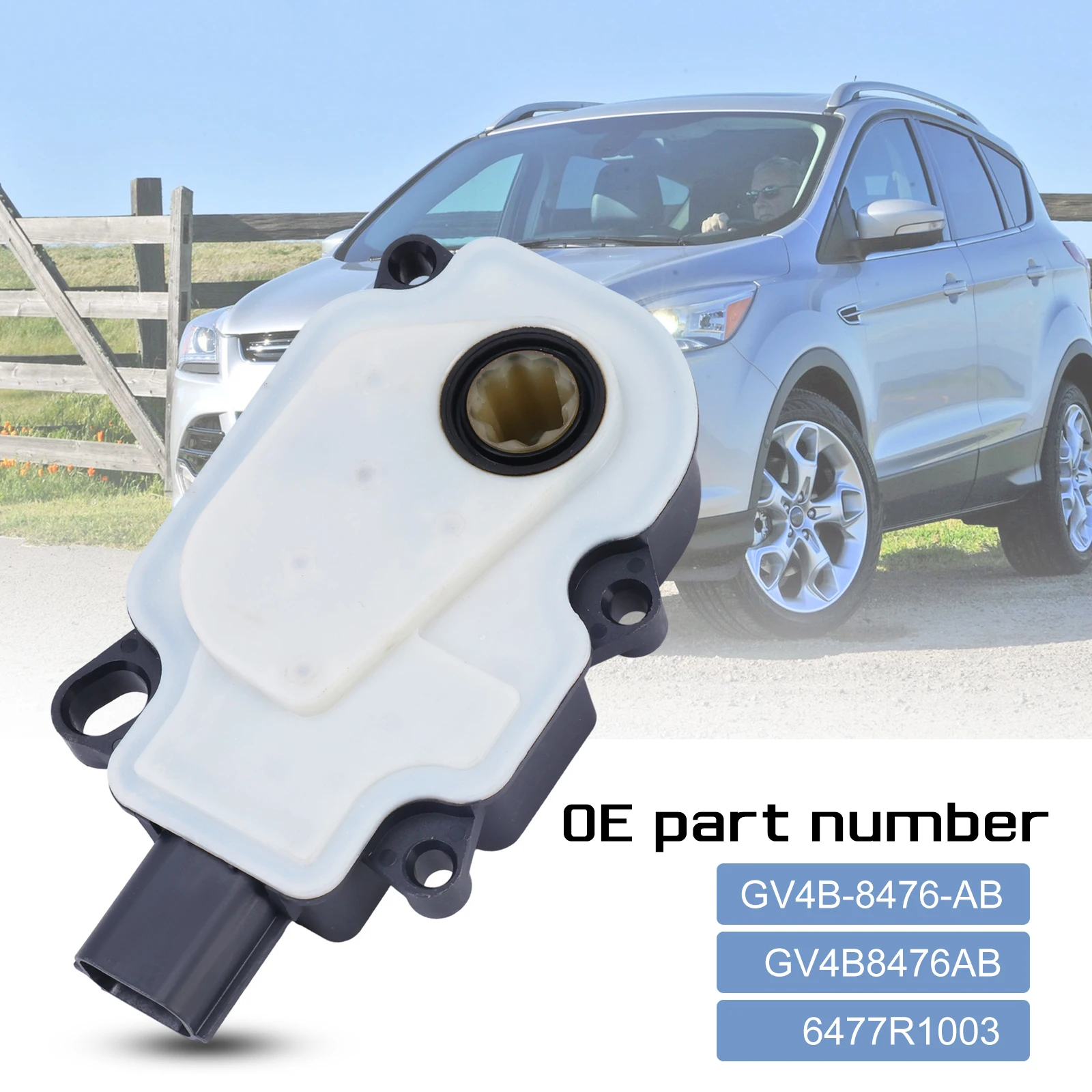 Front Bumper Shutter Grille Air Actuator Motor Compatible for Escape 2013-2019 Replaces 6477R1003 GV4B8476AB